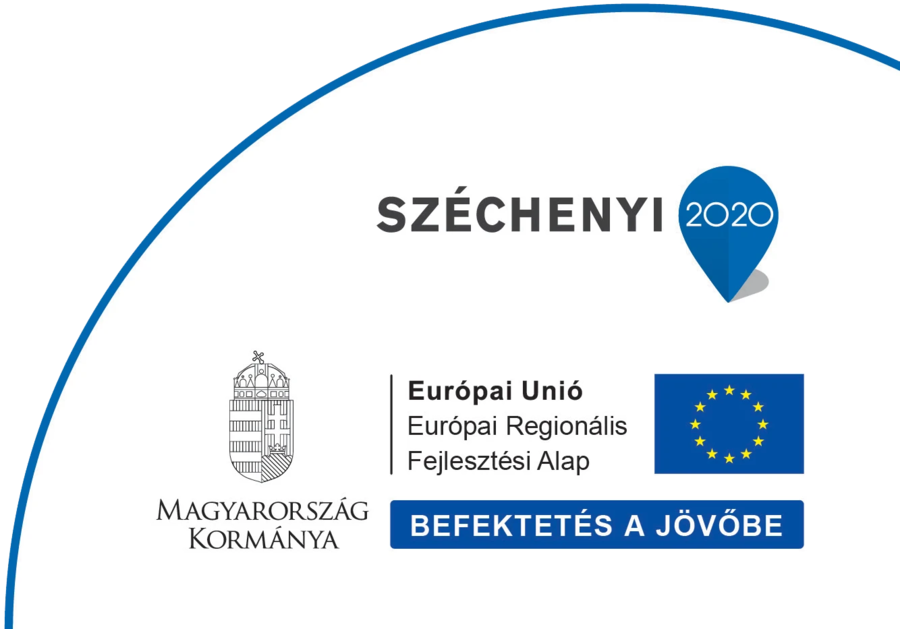Széchenyi 2020 · Európai Unió Európai Regionális Fejlesztési Alap · Magyarország Kormánya — Befektetés a jövőbe — nyertes pályázataink